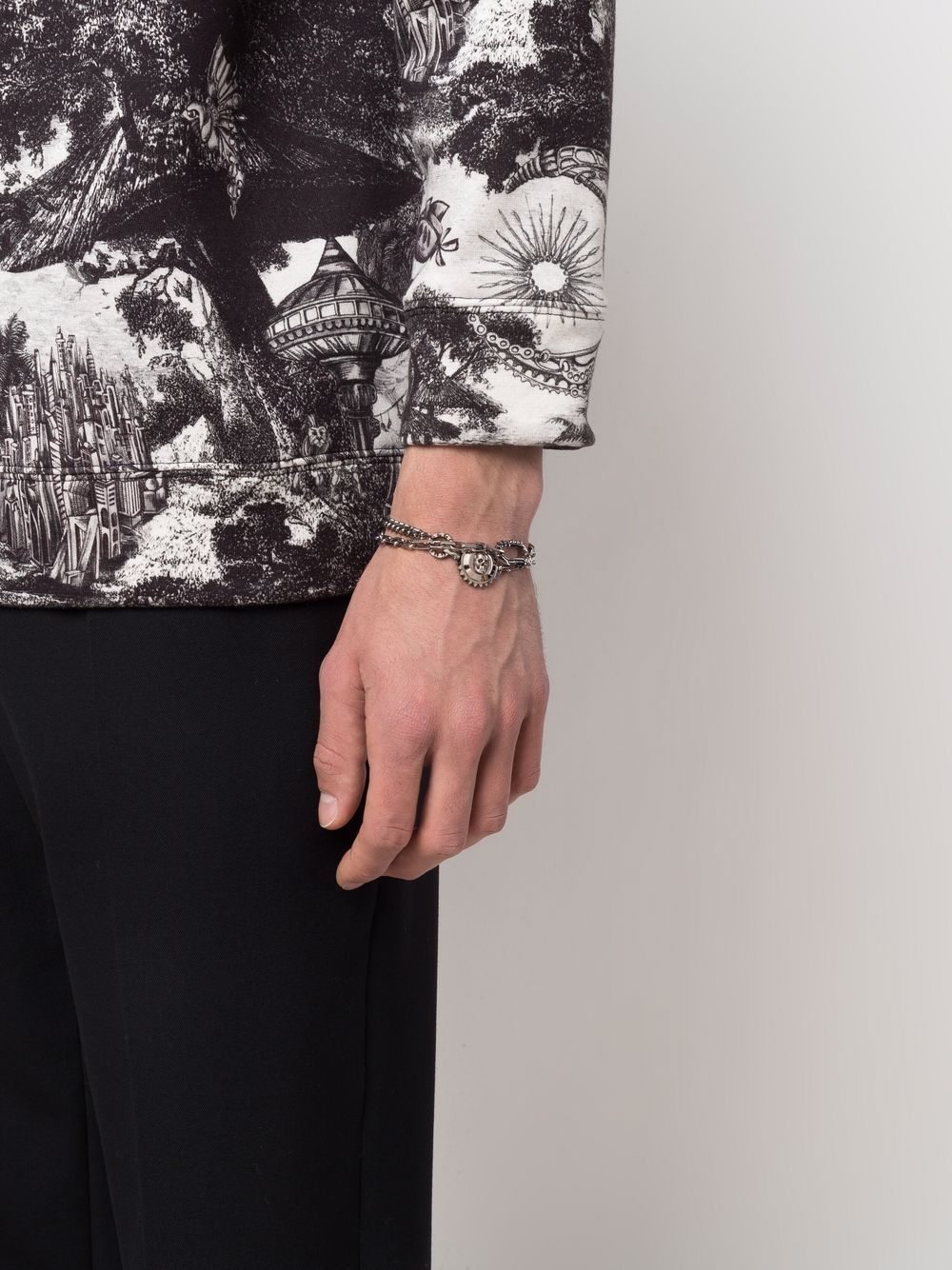 Alexander McQueen Armband met bedel - Zilver