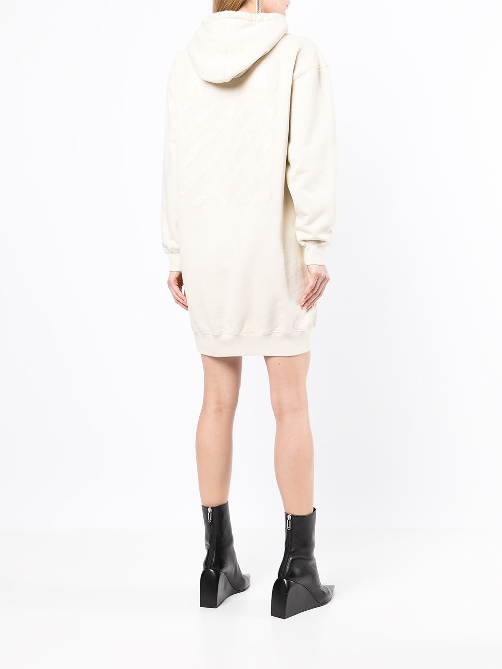 Off-White Diag-stripe print sweatshirt dress Women