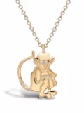 Pragnell 18kt yellow gold Zodiac Monkey diamond pendant