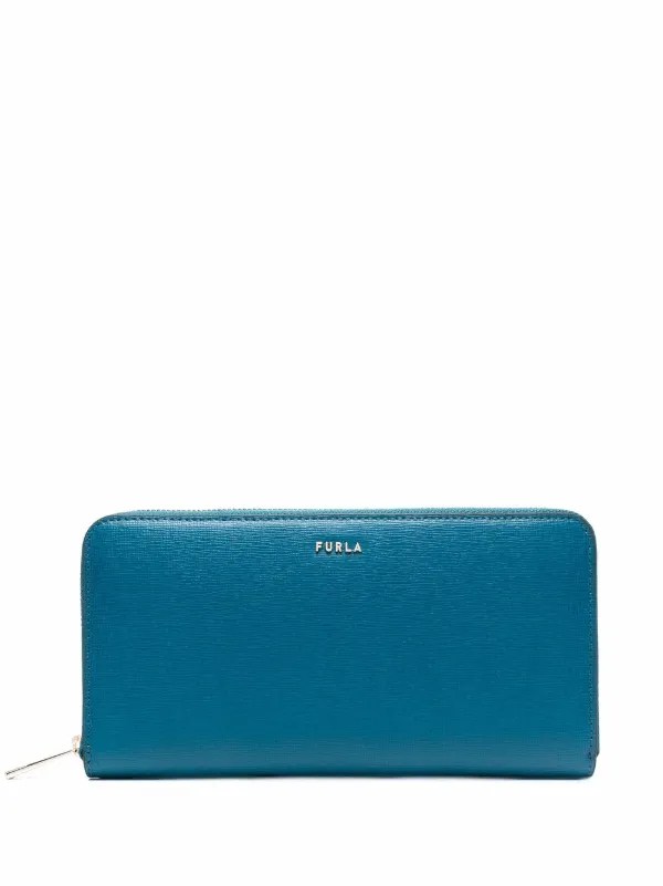 teal leather purse