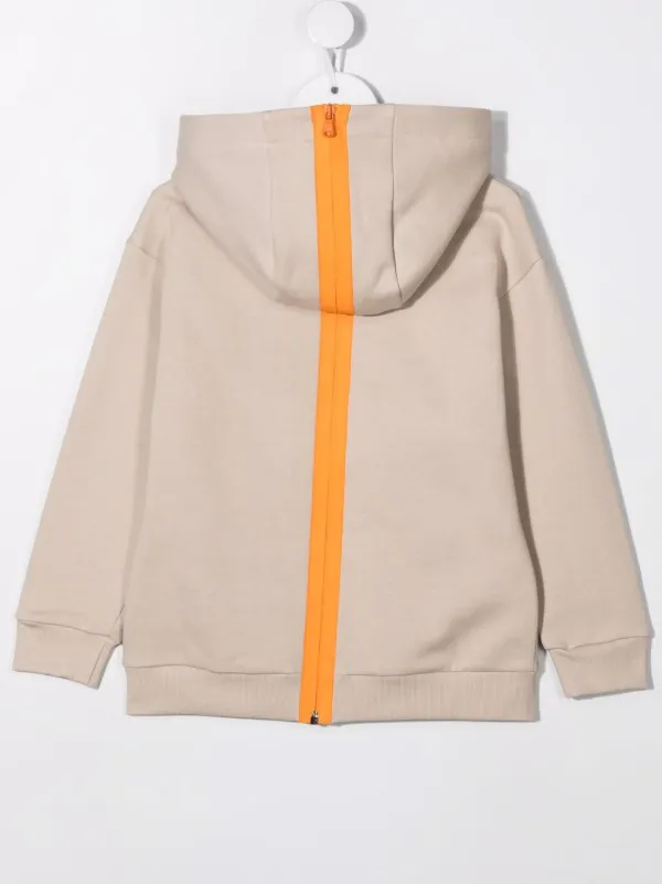 Grey Hoodie Kids Fendi Hoodie Fendi Kids Rear-zip Cartoon-print