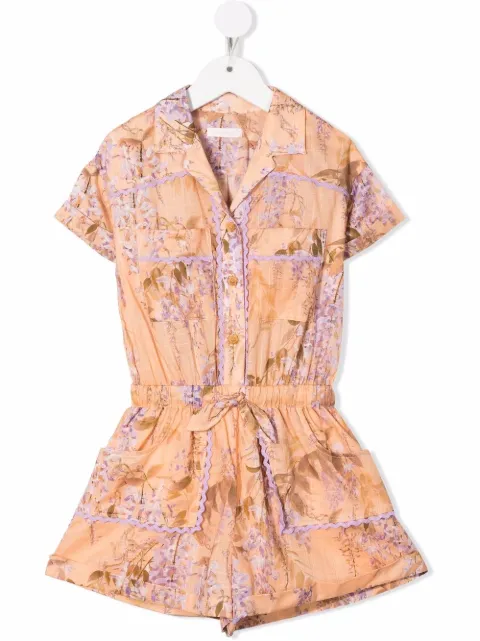 Zimmermann Kids بلاي سوت 'ويستيريا' بزينة زهور