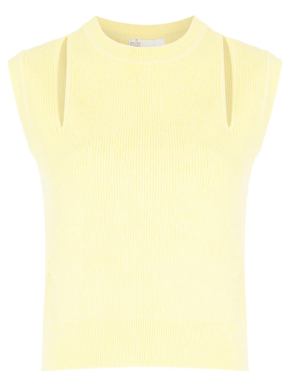 

Nk cut out-detail knitted vest - Yellow