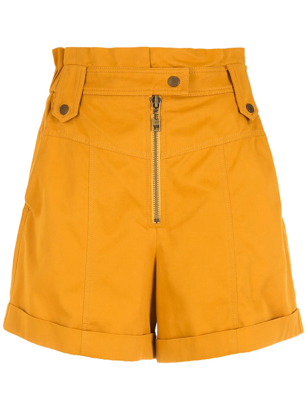 

Nk high-waist zipped shorts - Yellow