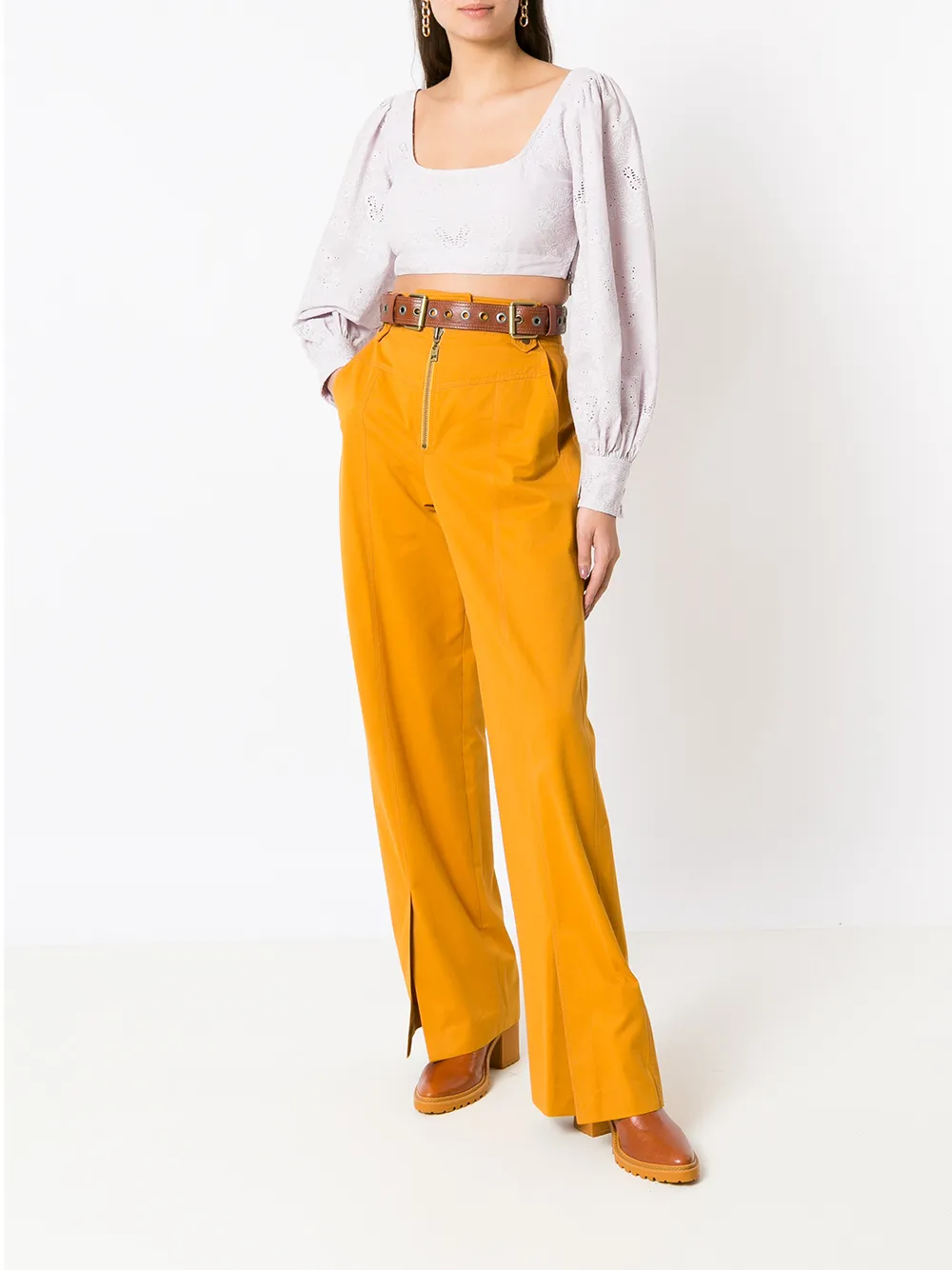 Nk Straight broek - Geel