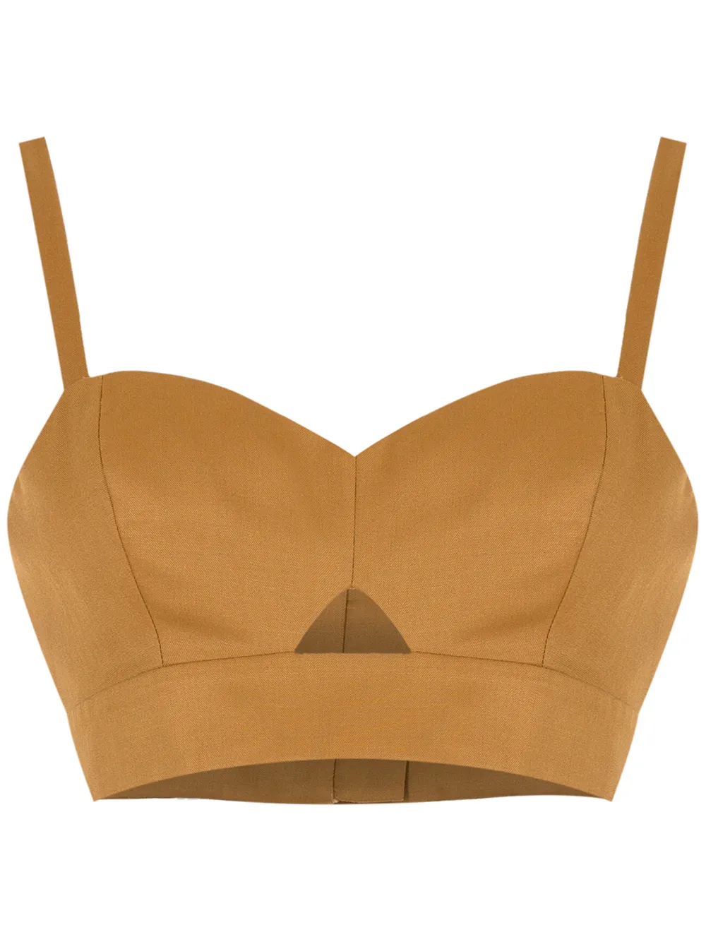 

Nk Poppy gabardine crop top - Brown