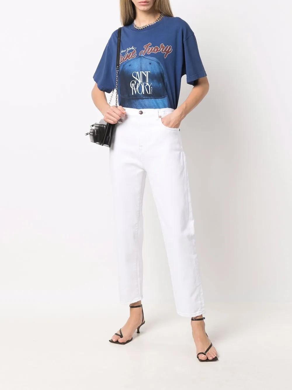 R13 Cropped jeans - Wit