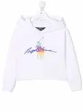 POLO RALPH LAUREN KIDS Polo Pony cropped hoodie - White