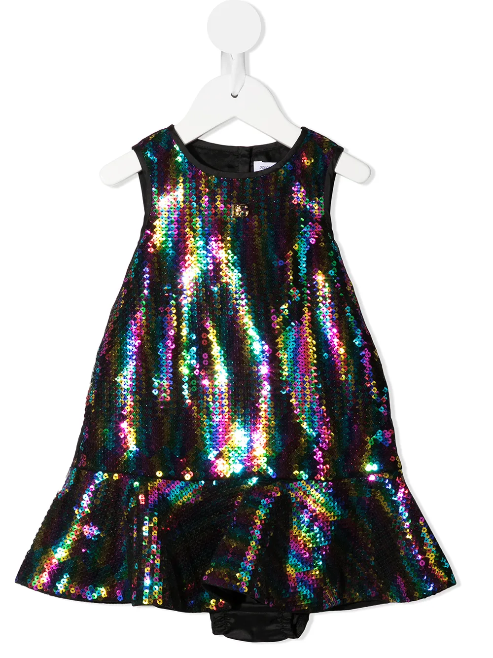 

Dolce & Gabbana Kids romper bordado con lentejuelas - Multicolor