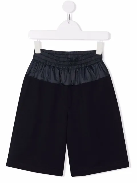 Fendi Kids contrast-waist shorts