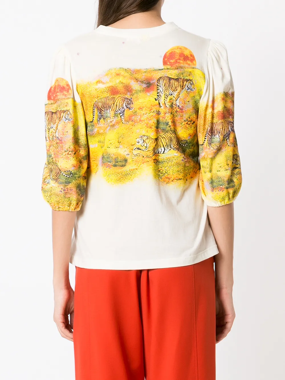 Nk tigerprint Cotton Tshirt Farfetch