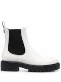 Ferragamo 40mm leather Chelsea boots - White