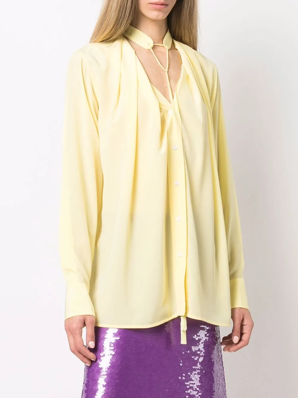 Victoria Beckham Tassel Detail Blouse Farfetch