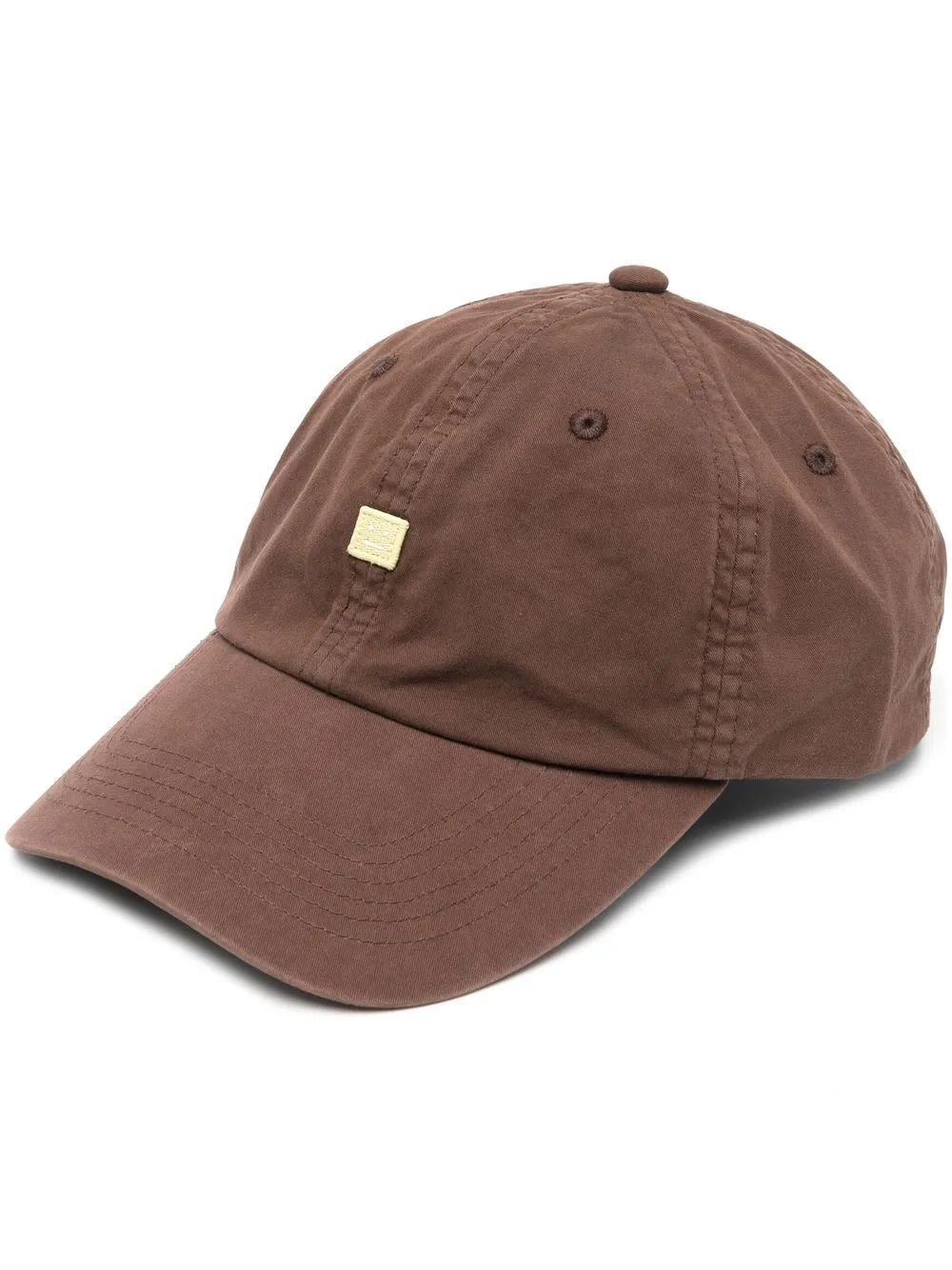 

Acne Studios gorra con parche de cara - Marrón