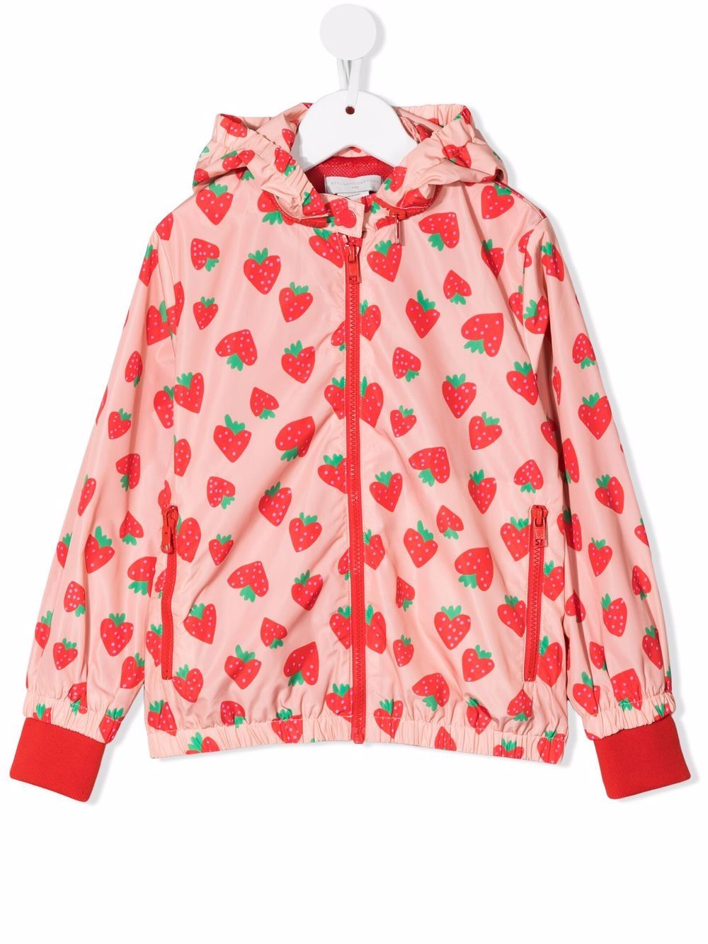 

Stella McCartney Kids chamarra con estampado de fresas - Naranja