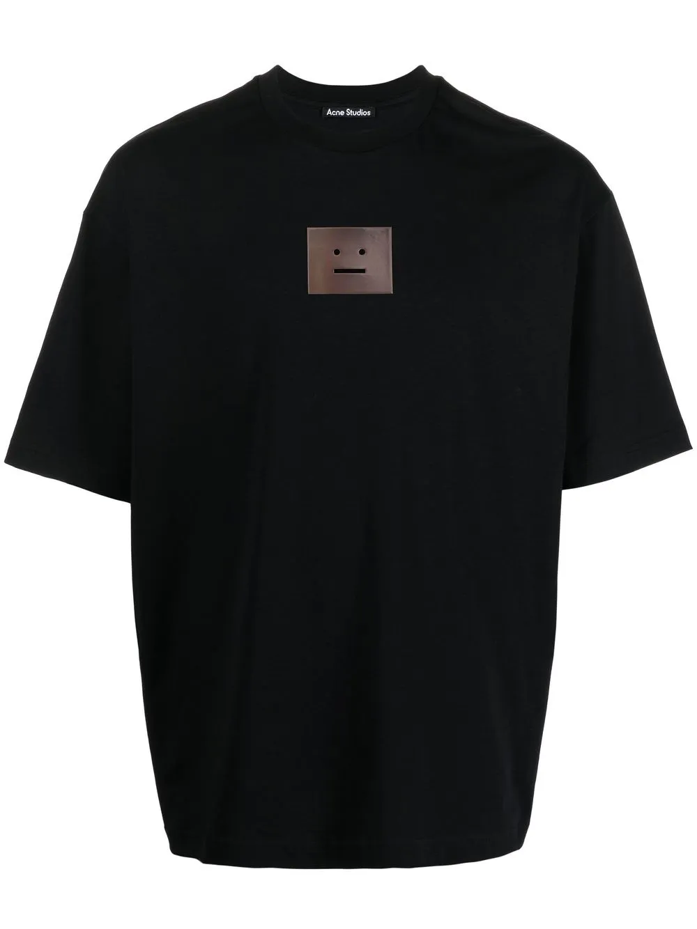 

Acne Studios playera con parche de cara - Negro