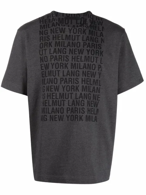 Helmut Lang logo-print short-sleeved 