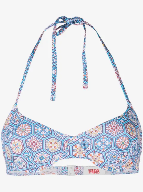 Solid & Striped Ginger geometric bikini top