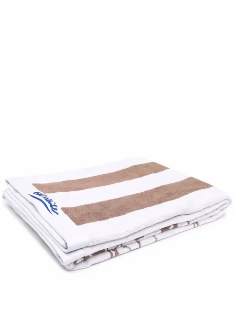 Off-White x Eden Rock Arrow motif striped towel
