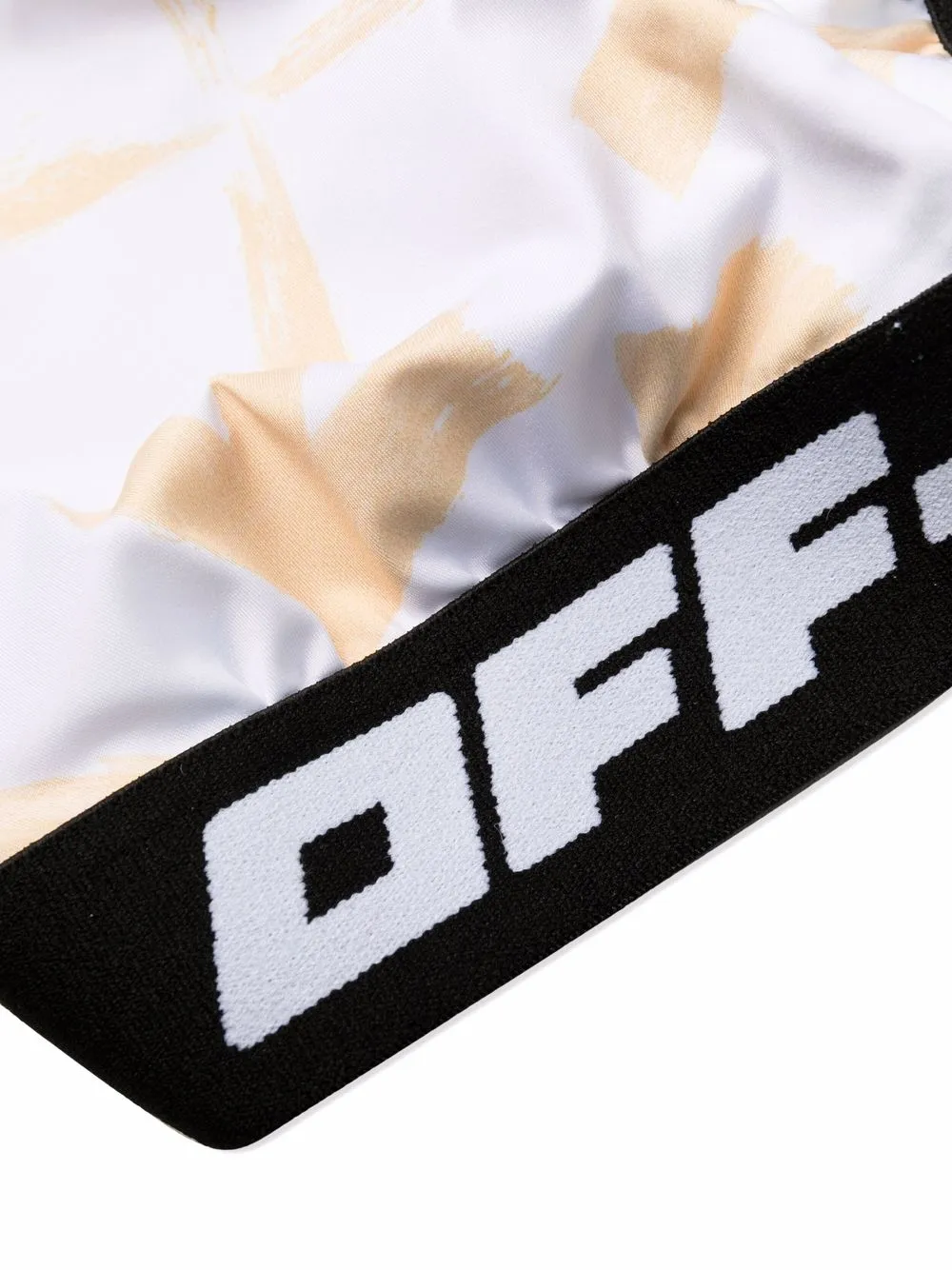 Off-White Bikini met pijlprint Wit
