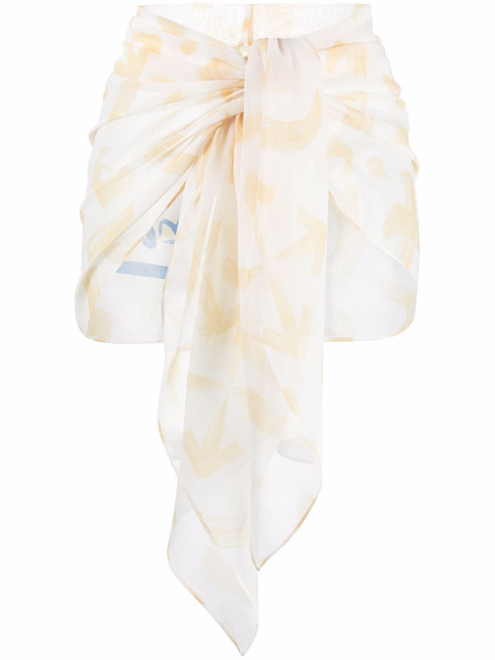 Off-White Arrows-motif beach skirt - Gelb