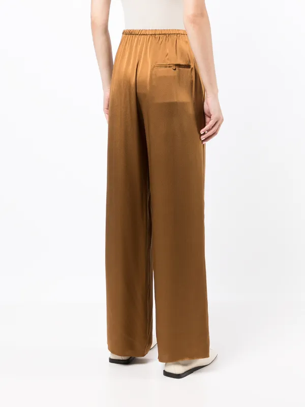 Vince straight-leg Silk Trousers - Farfetch