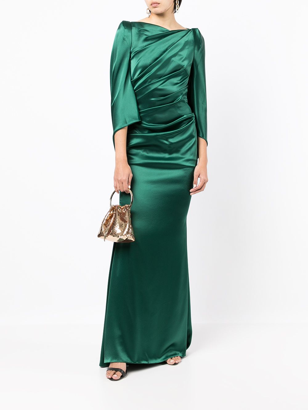 Talbot Runhof draped-design Dress - Farfetch