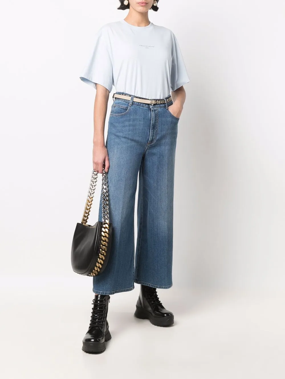 Stella McCartney 2001 T-shirt met logo - Blauw