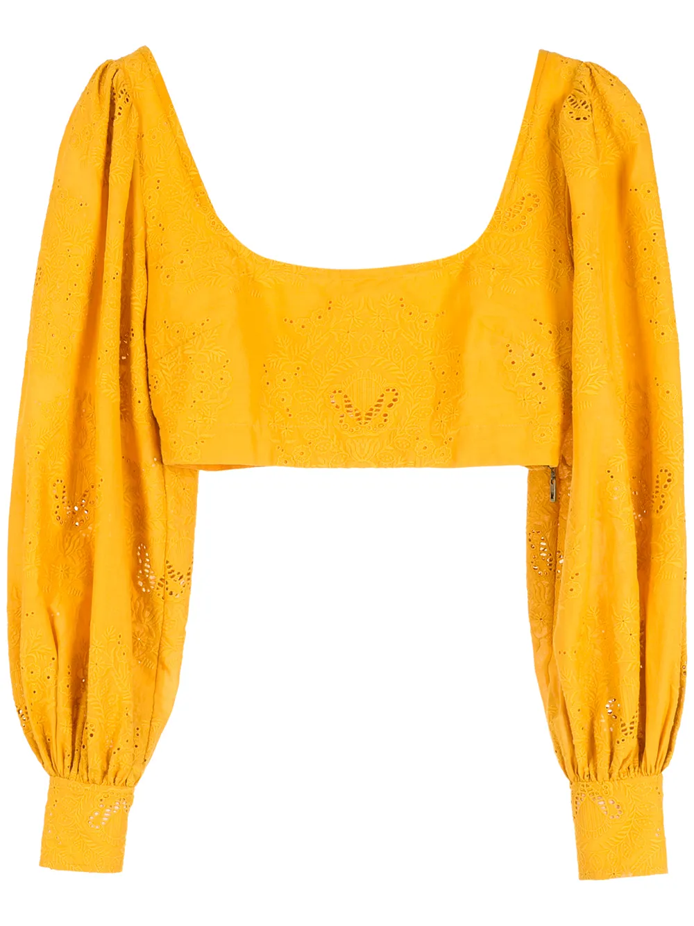 

Nk Ellen embroidered cropped blouse - Yellow