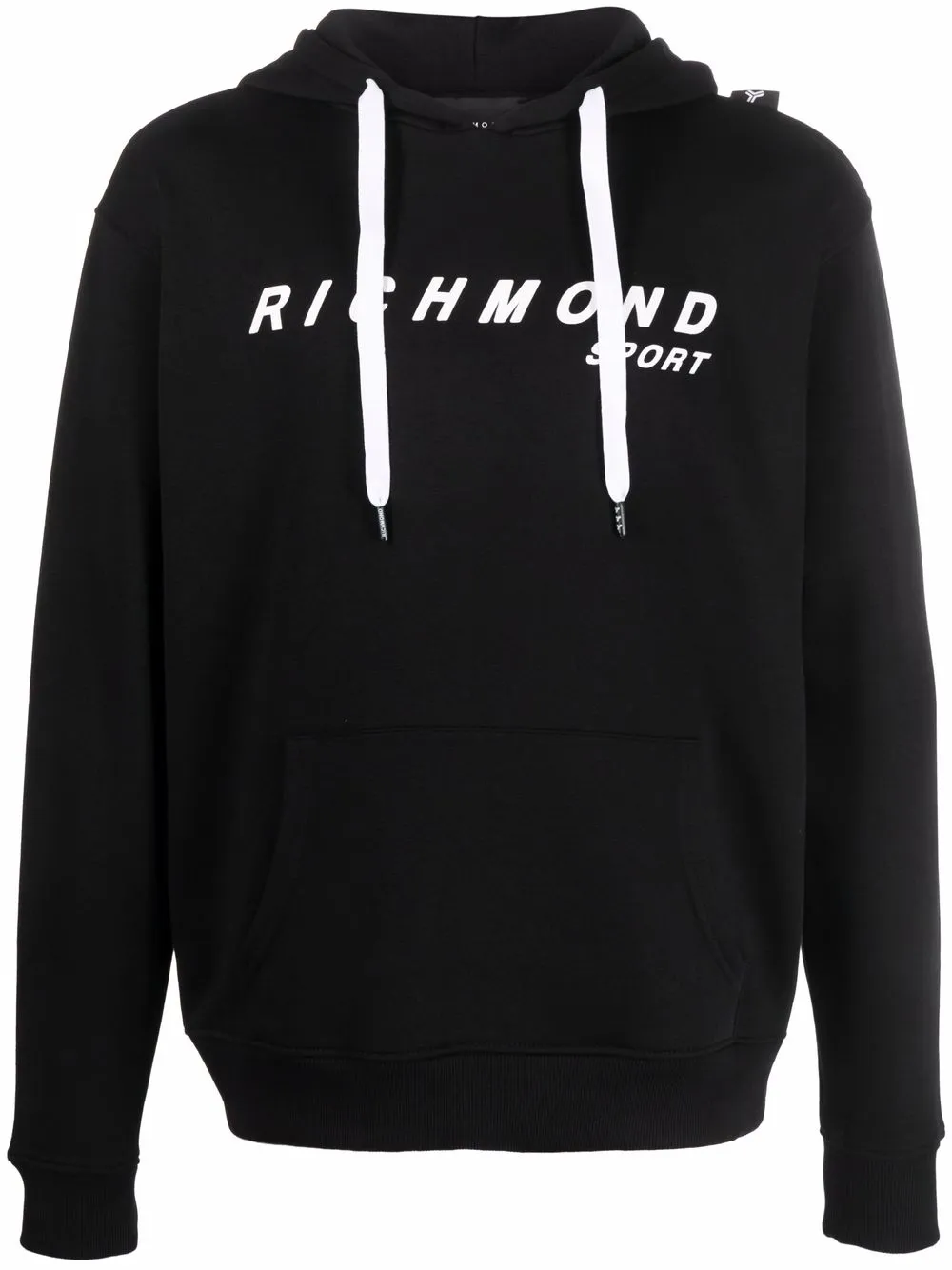 

John Richmond hoodie con logo estampado - Negro