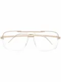 Cazal pilot-frame glasses - White