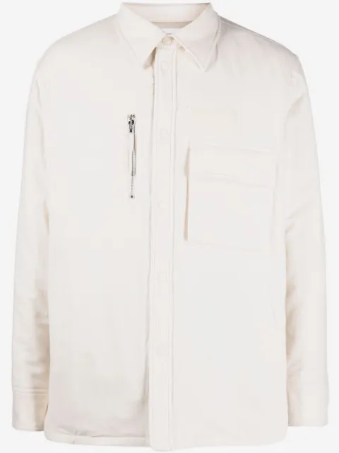Helmut Lang multi-pocket quilted shirt jacket