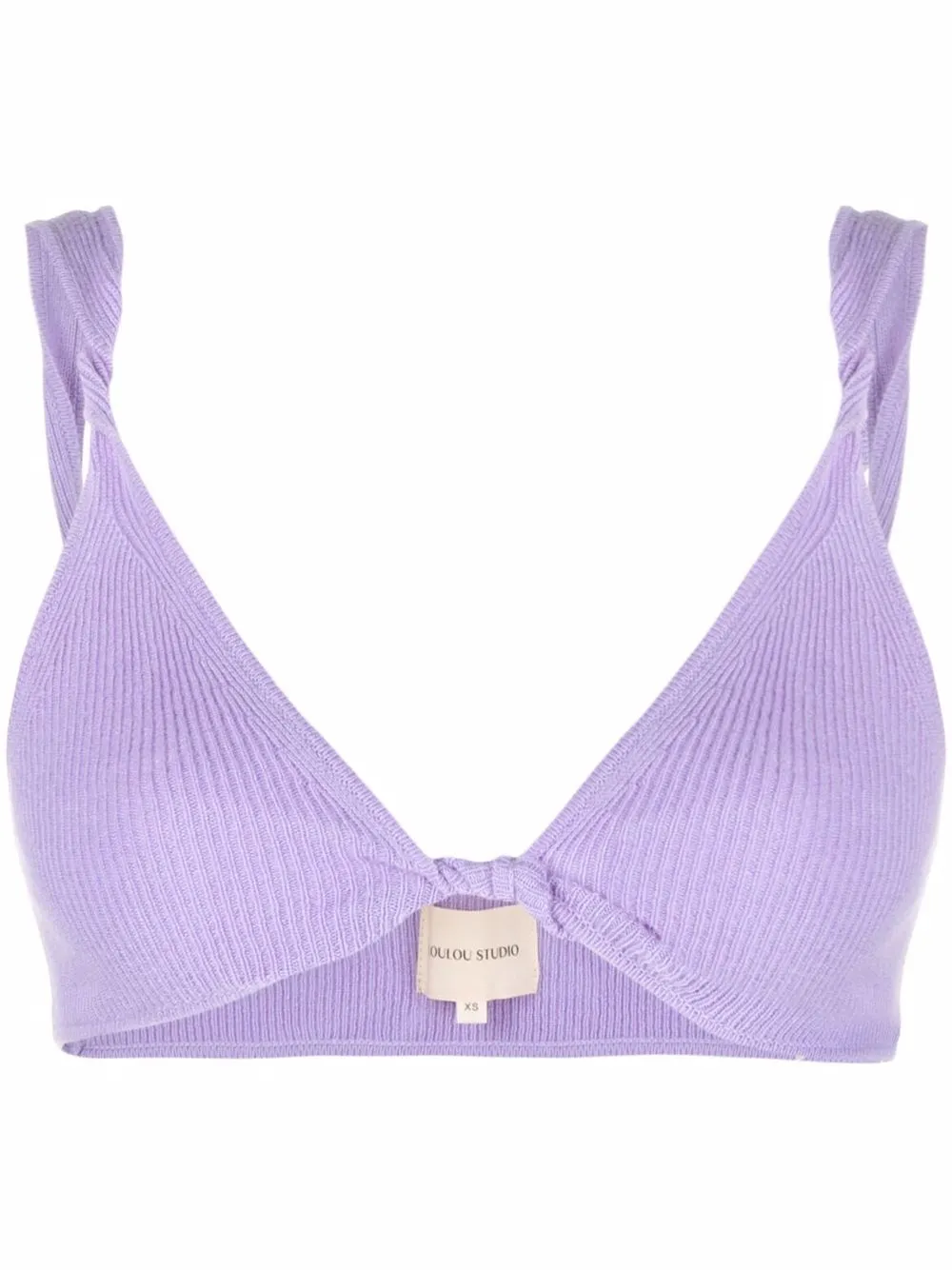 

Loulou Studio QAMEA twisted cashmere bralette - Purple