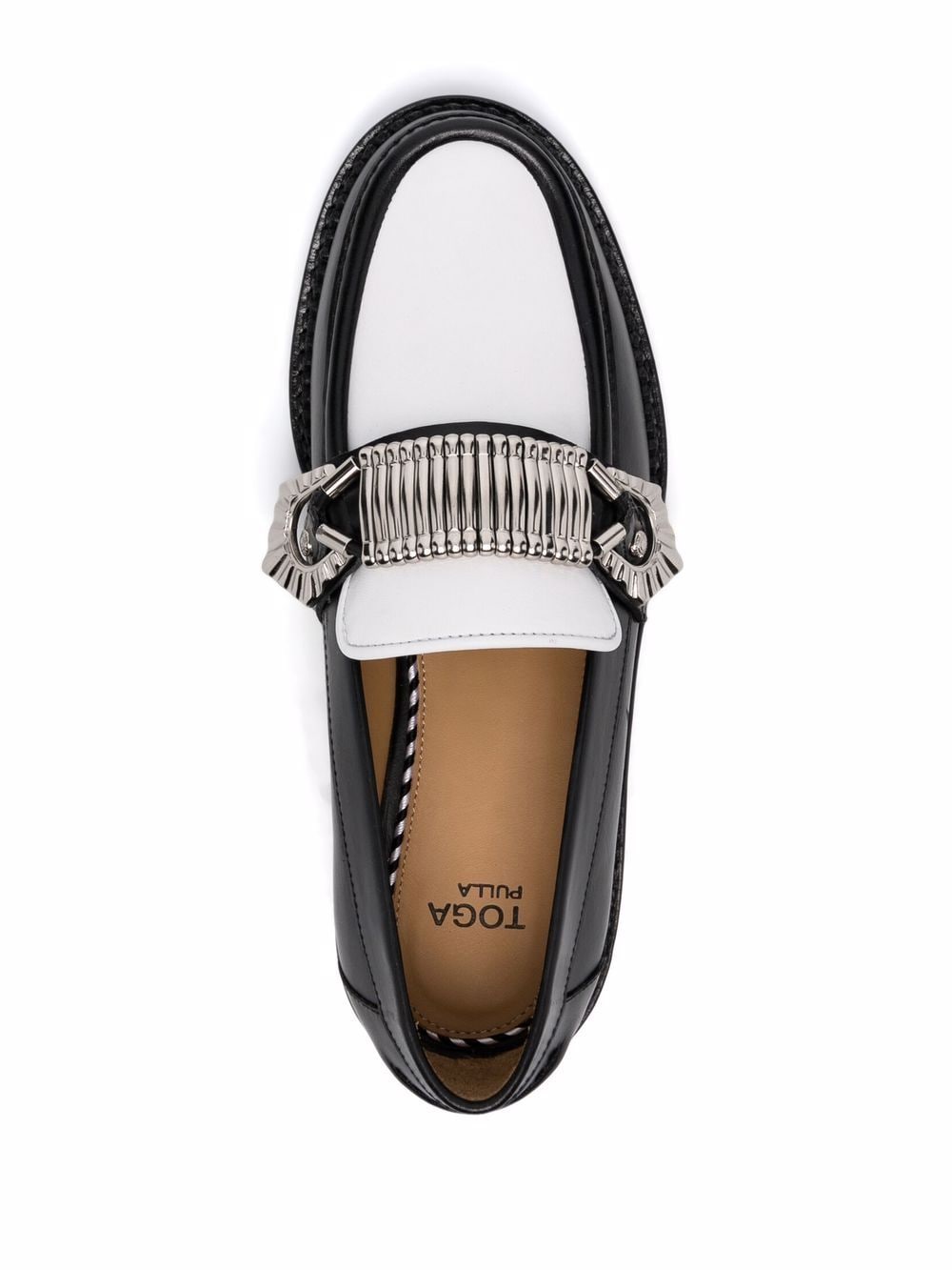 Shop Toga Pulla two-toned leather loafers with Express Delivery