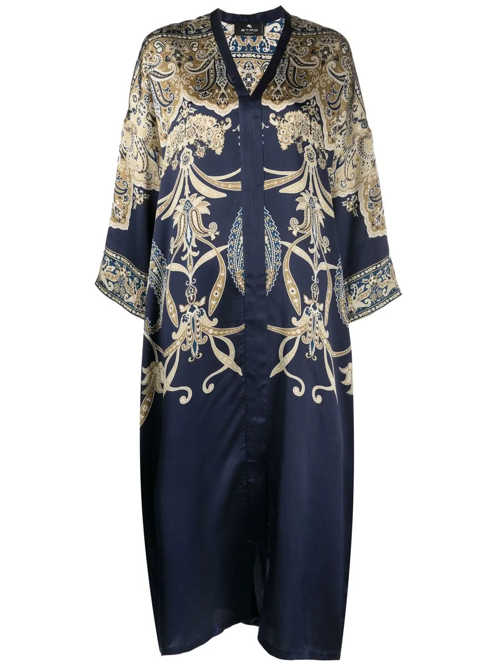 

ETRO vestido de playa con estampado de cachemira - Azul