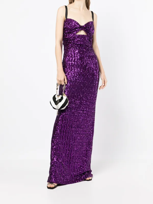【関税＆送料込み】Dolce & Gabbana Violet Dress With Round Purple Dress with floral motif Dolce & Gabbana