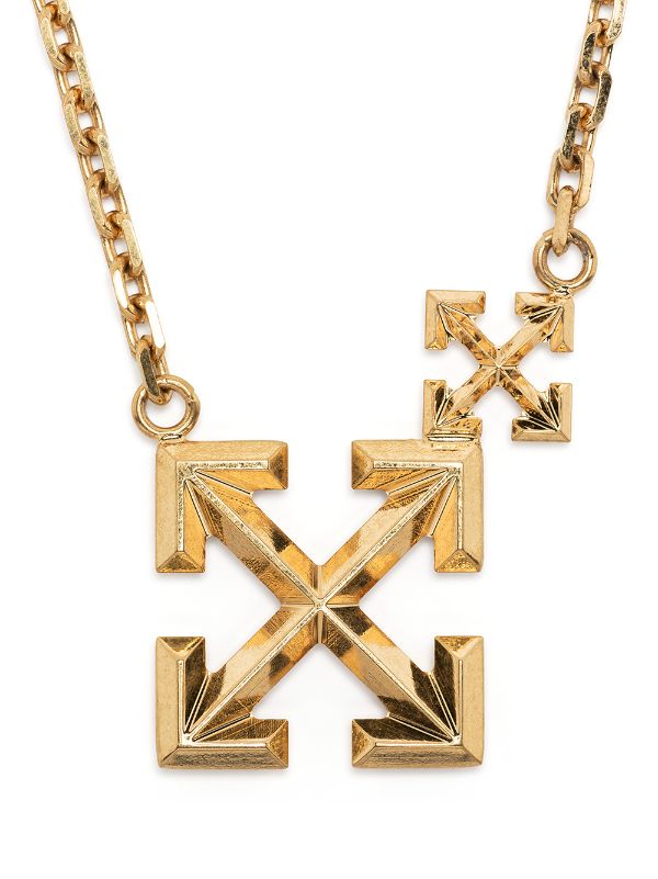 PendantLength1Off-White Logo Necklace Gold 新品未使用