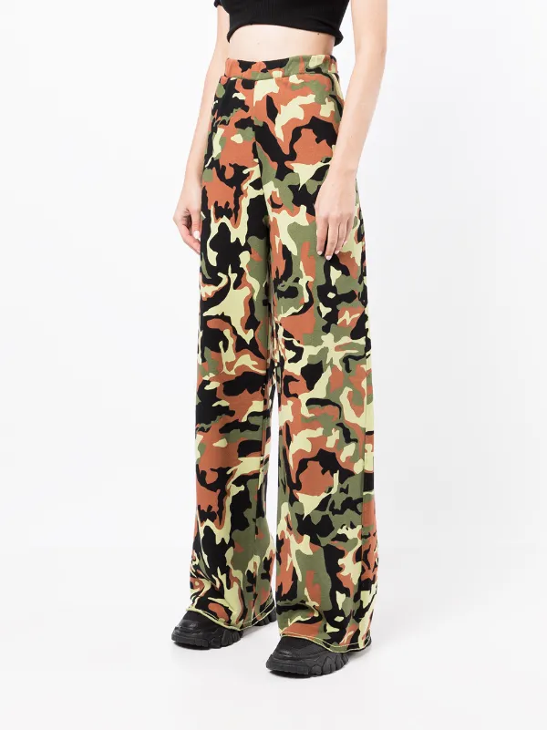 ROTATE Danica camouflage-print high 