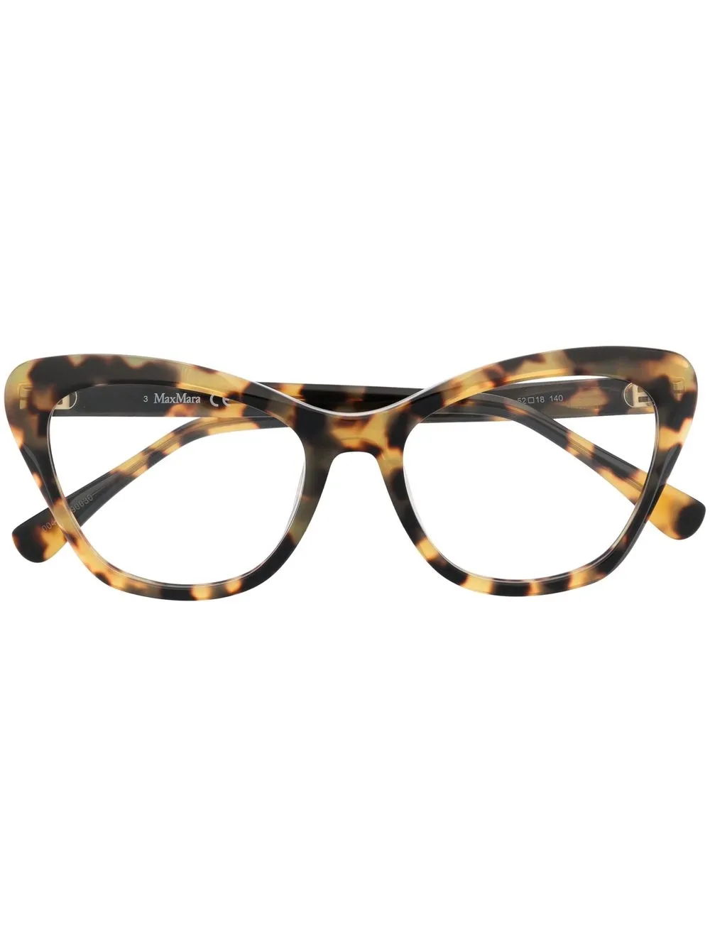 

Max Mara tortoiseshell-effect optical glasses - Brown