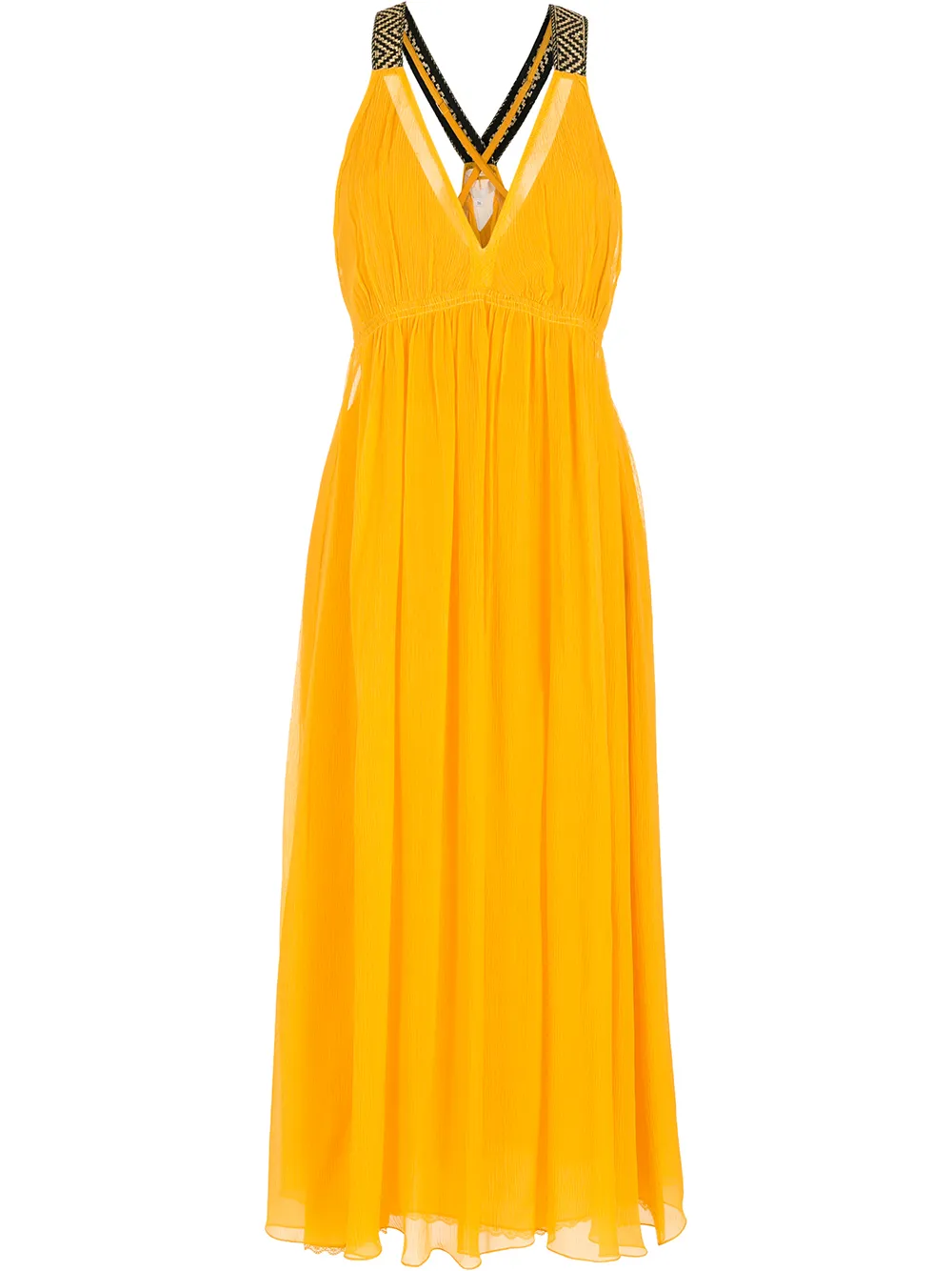 

Nk Jimi chiffon midi dress - Yellow