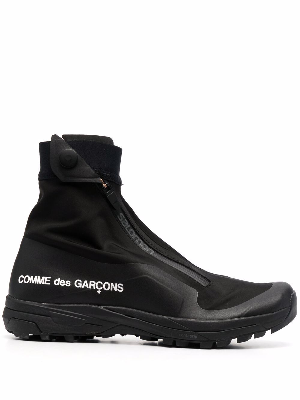 фото Comme des garçons logo-print ankle boots