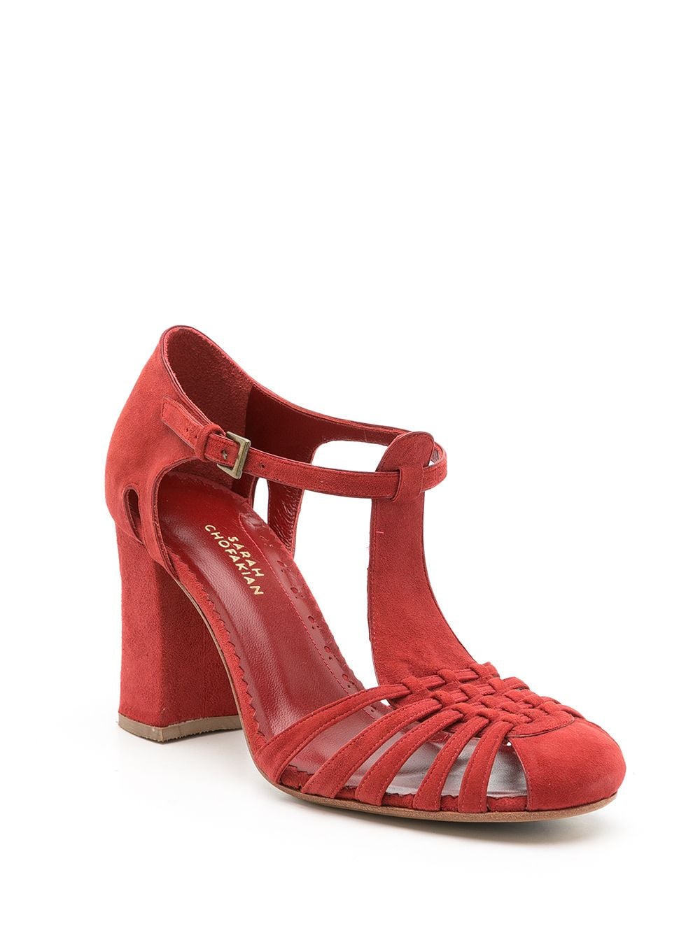 Sarah Chofakian Salomé Boheme pumps - Rood