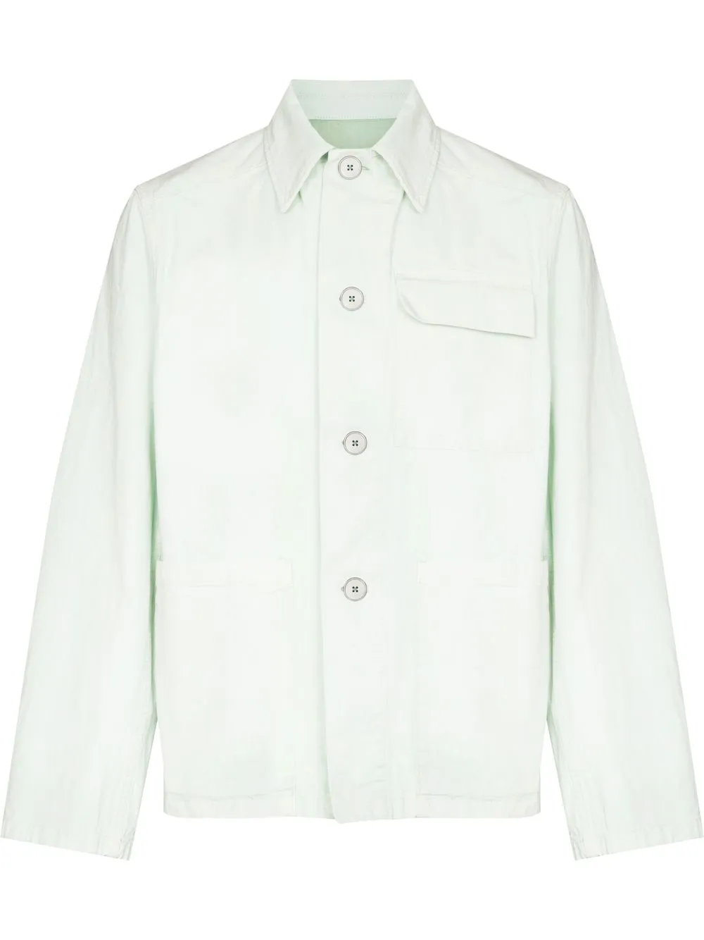 

Jil Sander sobrecamisa manga larga - Verde