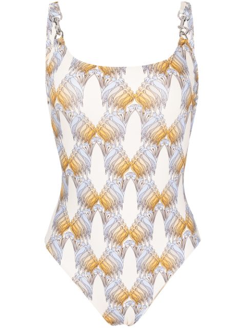 Tory Burch graphic-print swimsuit Women