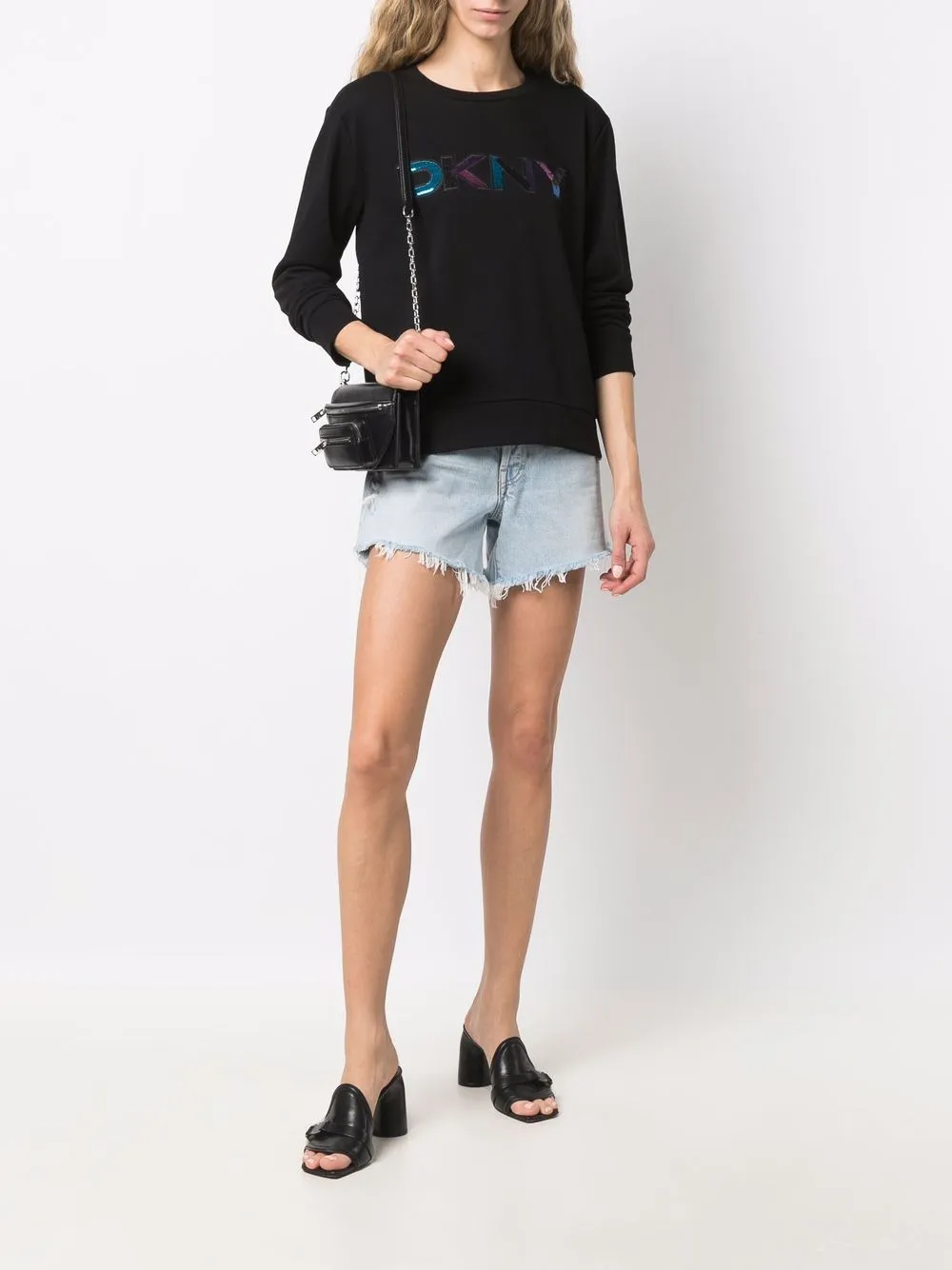 фото Dkny толстовка с пайетками
