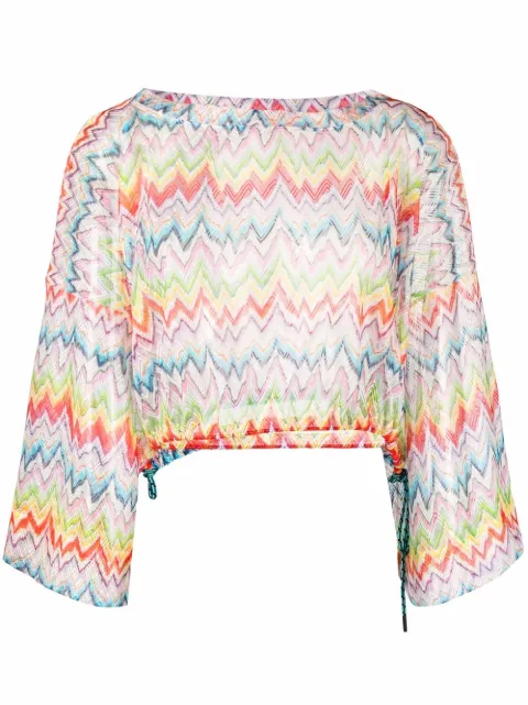 Missoni zigzag-print cropped top