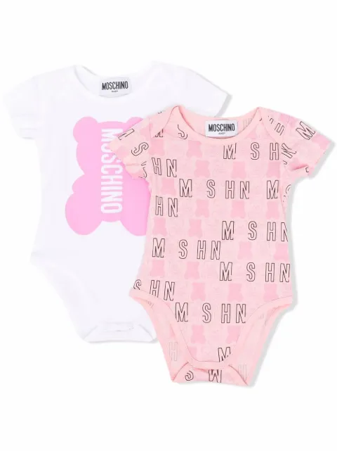 Moschino Kids طقم بدلة أطفال قطعتين بطبعة تيدي
