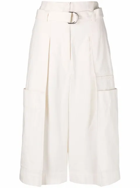 LEMAIRE pantalones capri con cinturón