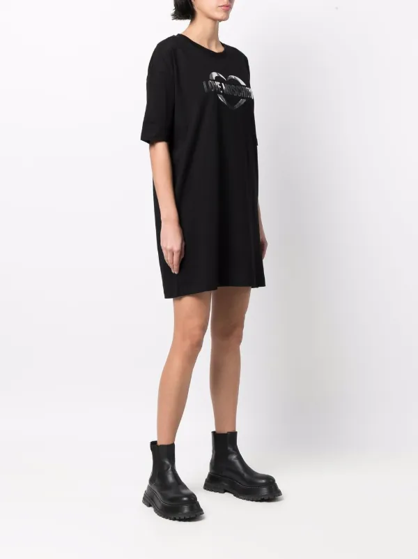 Love Moschino logo-print T-shirt Dress 