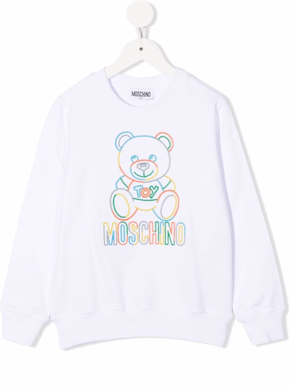 фото Moschino kids толстовка с вышитым логотипом